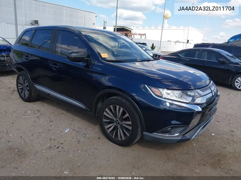 MITSUBISHI OUTLANDER 2020, VIN JA4AD2A32LZ011704