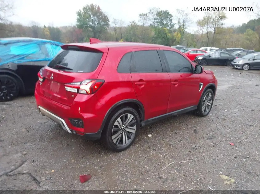 2020 MITSUBISHI OUTLANDER VIN JA4AR3AU2LU002076 — фото 4