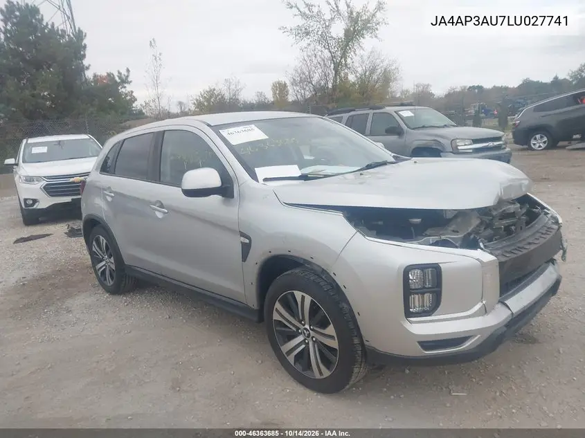 MITSUBISHI OUTLANDER 2020, VIN JA4AP3AU7LU027741
