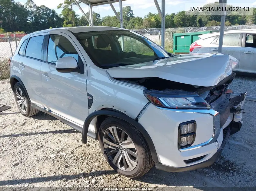 MITSUBISHI OUTLANDER 2020, VIN JA4AP3AU6LU022143