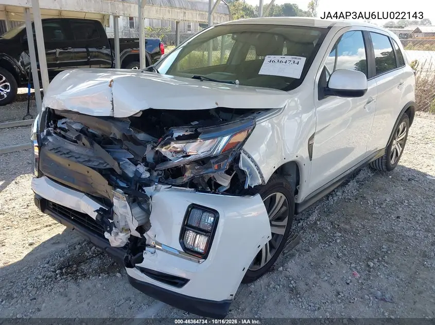 2020 MITSUBISHI OUTLANDER VIN JA4AP3AU6LU022143 — фото 2