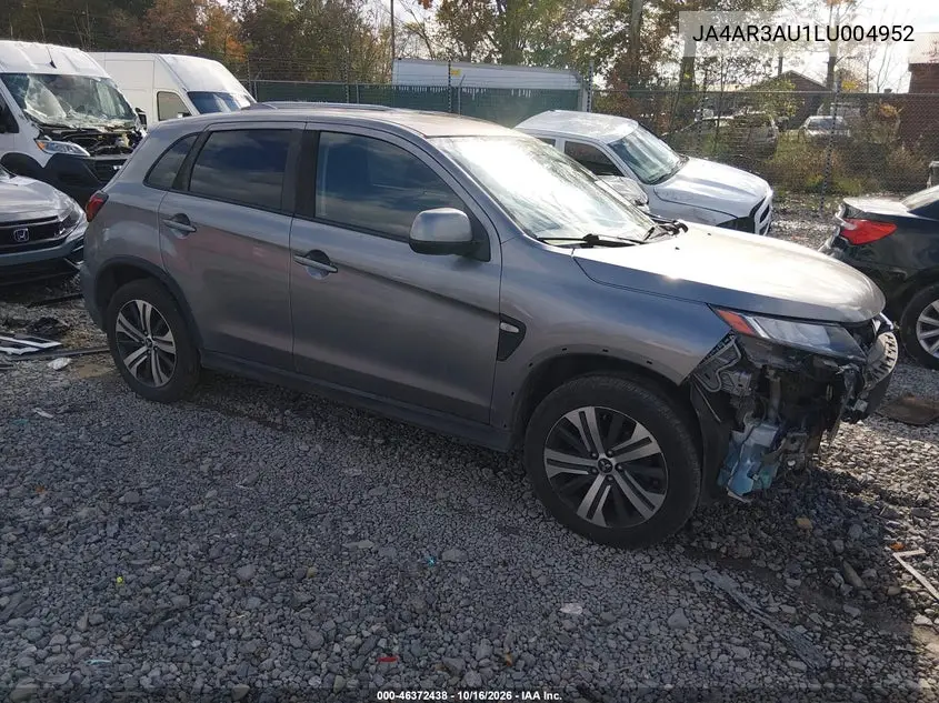 MITSUBISHI OUTLANDER 2020, VIN JA4AR3AU1LU004952