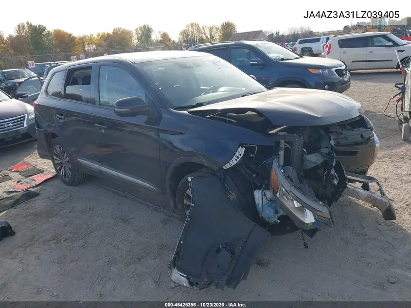 MITSUBISHI OUTLANDER 2020, VIN JA4AZ3A31LZ039405