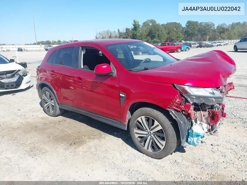 MITSUBISHI OUTLANDER 2020, VIN JA4AP3AU0LU022042