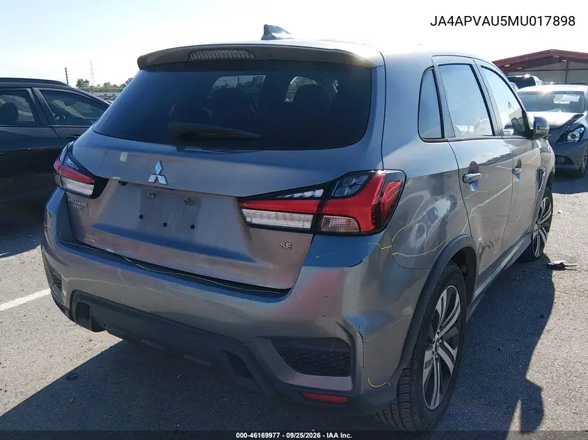 2021 MITSUBISHI OUTLANDER VIN JA4APVAU5MU017898 — фото 4
