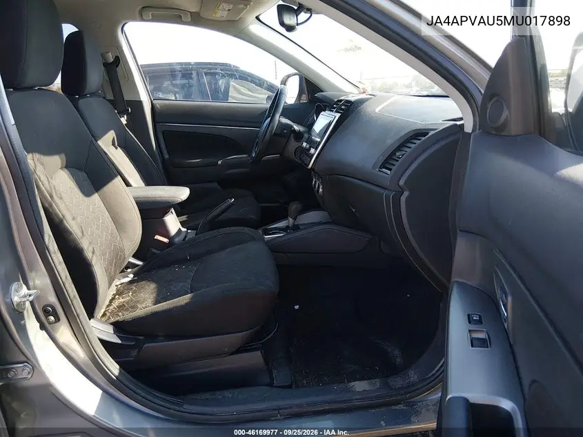 2021 MITSUBISHI OUTLANDER VIN JA4APVAU5MU017898 — фото 5