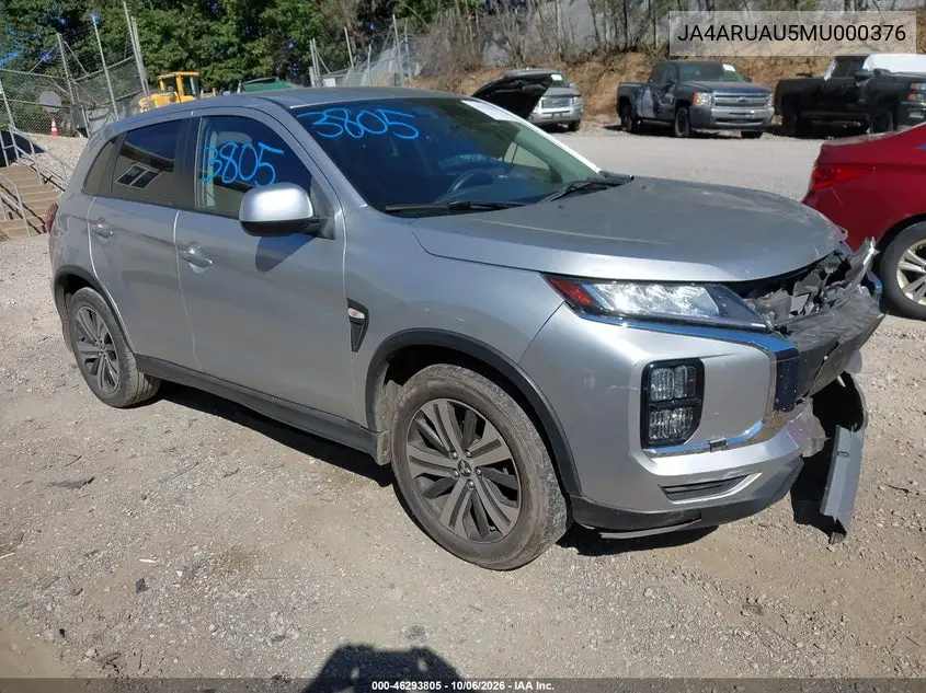 MITSUBISHI OUTLANDER 2021, VIN JA4ARUAU5MU000376