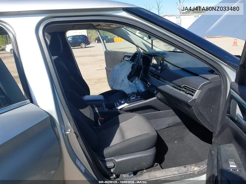 2022 MITSUBISHI OUTLANDER VIN JA4J4TA80NZ033480 — фото 5