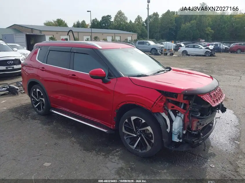 MITSUBISHI OUTLANDER 2022, VIN JA4J3VA8XNZ027166