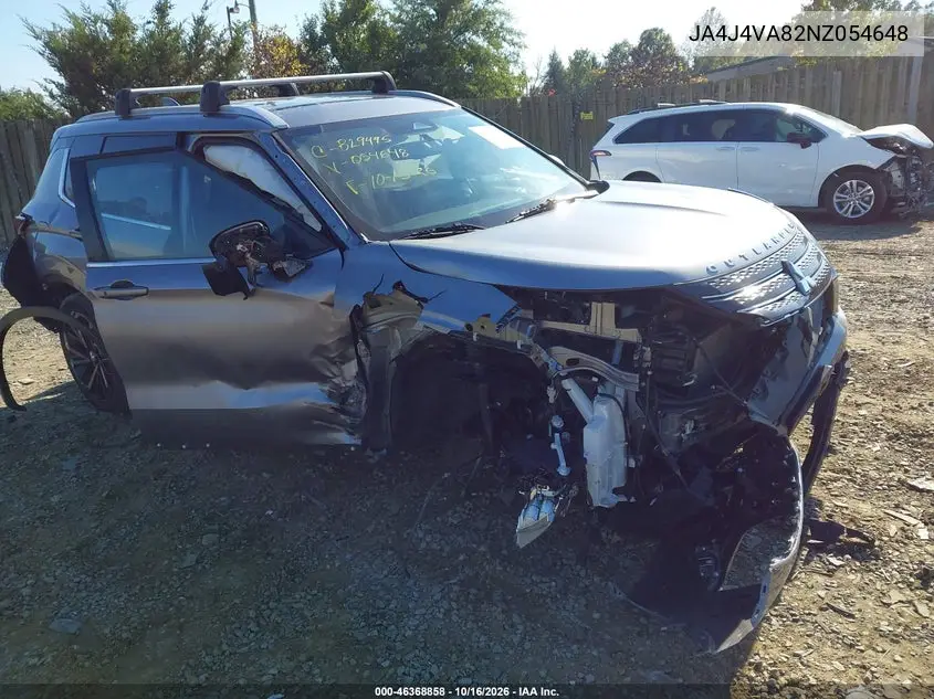 MITSUBISHI OUTLANDER 2022, VIN JA4J4VA82NZ054648
