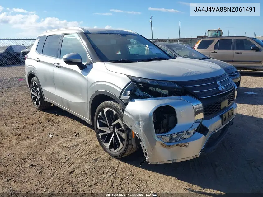 MITSUBISHI OUTLANDER 2022, VIN JA4J4VA88NZ061491