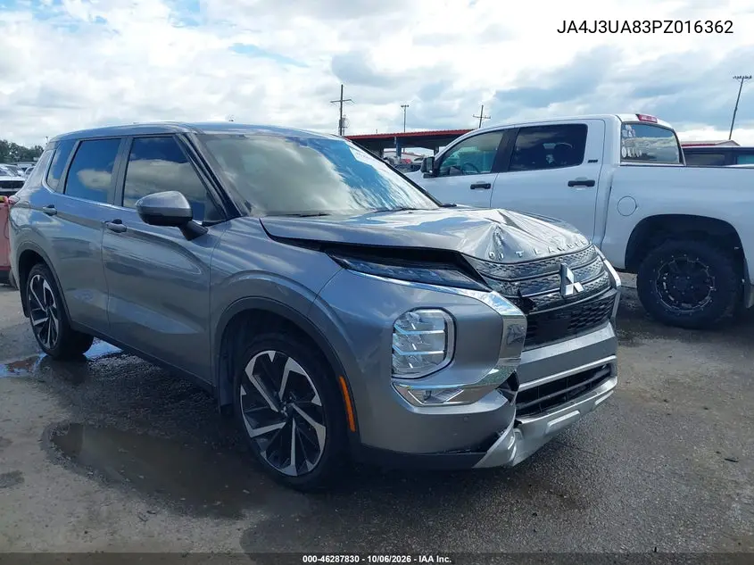 MITSUBISHI OUTLANDER 2023, VIN JA4J3UA83PZ016362