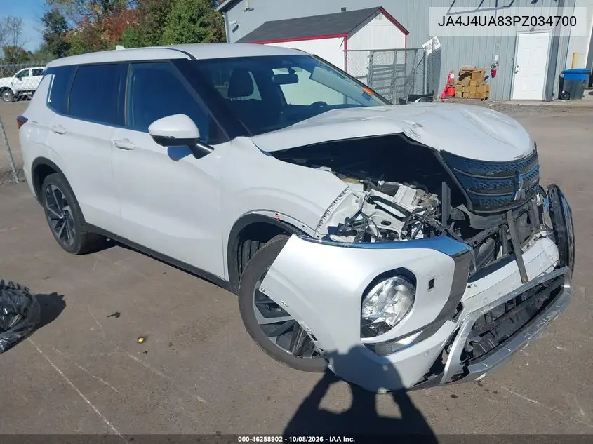 MITSUBISHI OUTLANDER 2023, VIN JA4J4UA83PZ034700