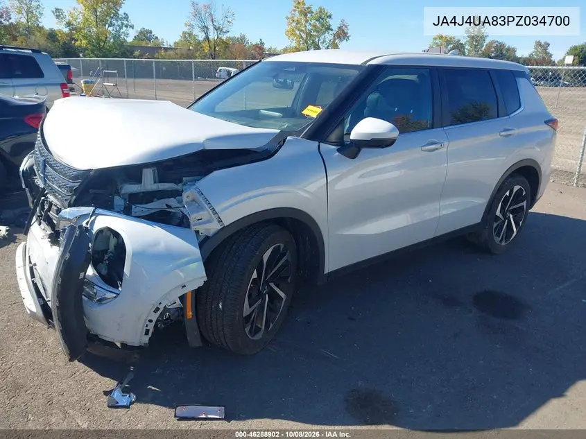 2023 MITSUBISHI OUTLANDER VIN JA4J4UA83PZ034700 — фото 2