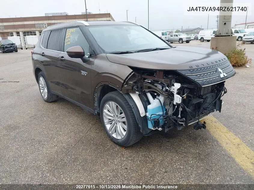 MITSUBISHI OUTLANDER 2024, VIN JA4T5VA94RZ621740