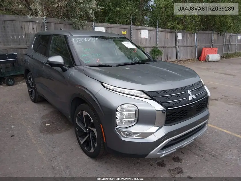 MITSUBISHI OUTLANDER 2024, VIN JA4J3VA81RZ039289