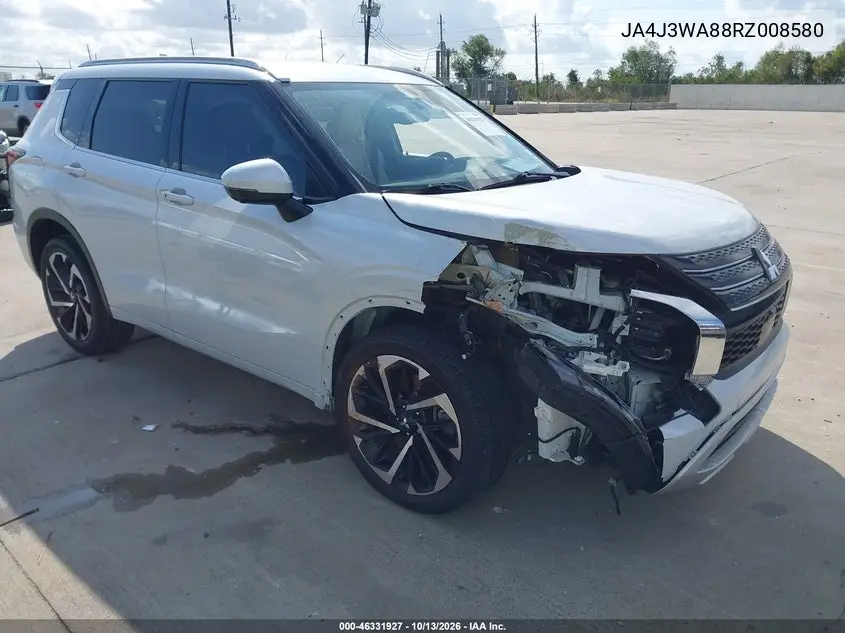MITSUBISHI OUTLANDER 2024, VIN JA4J3WA88RZ008580