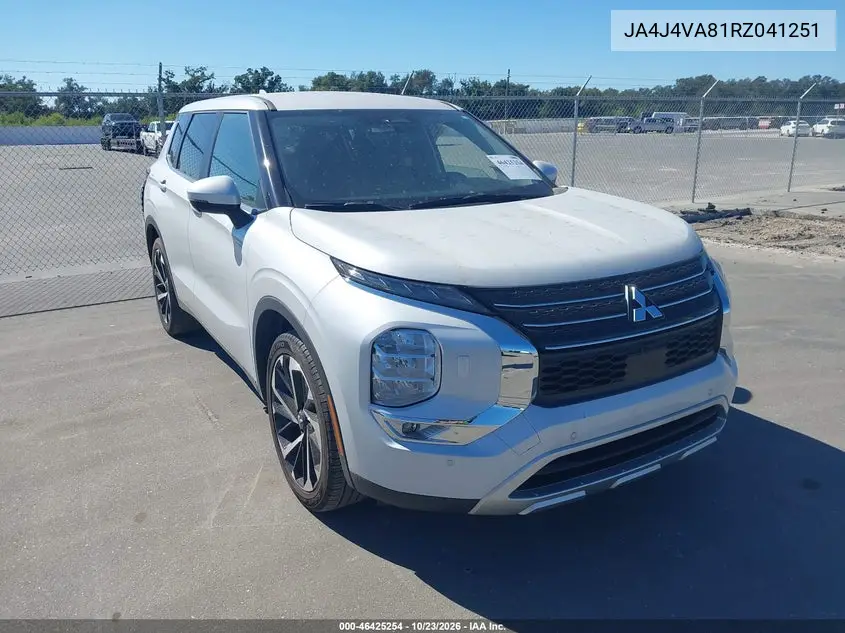MITSUBISHI OUTLANDER 2024, VIN JA4J4VA81RZ041251