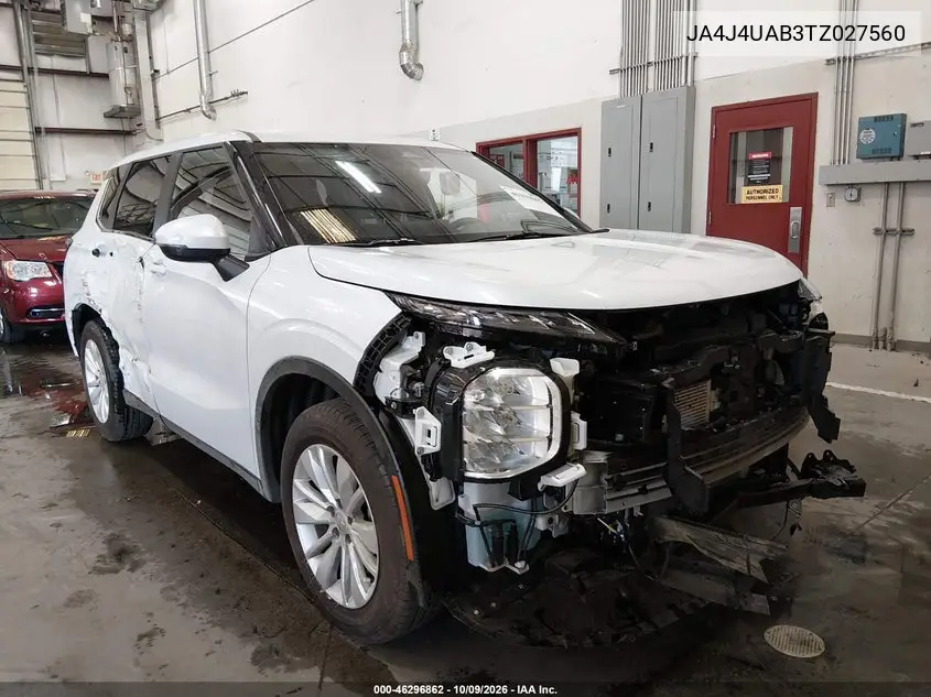 MITSUBISHI OUTLANDER 2026, VIN JA4J4UAB3TZ027560