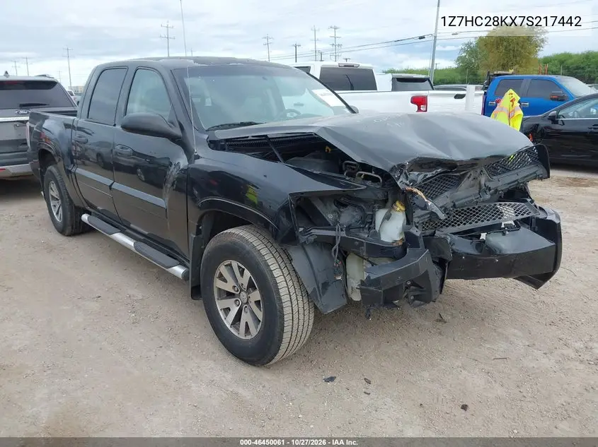 MITSUBISHI RAIDER 2007, VIN 1Z7HC28KX7S217442