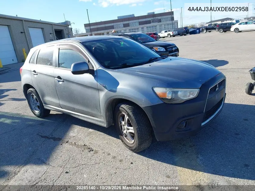 MITSUBISHI RVR 2013, VIN 4A4AJ3AUXDE602958