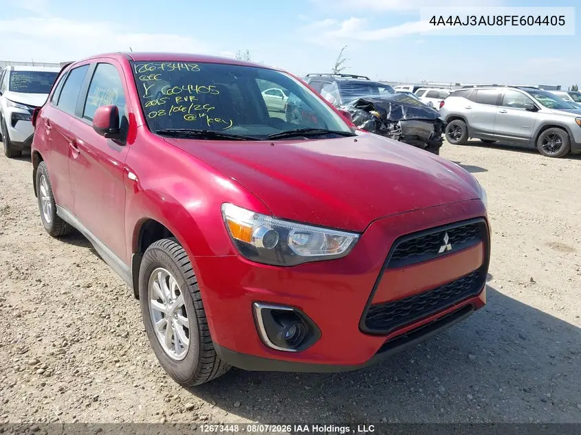 MITSUBISHI RVR 2015, VIN 4A4AJ3AU8FE604405