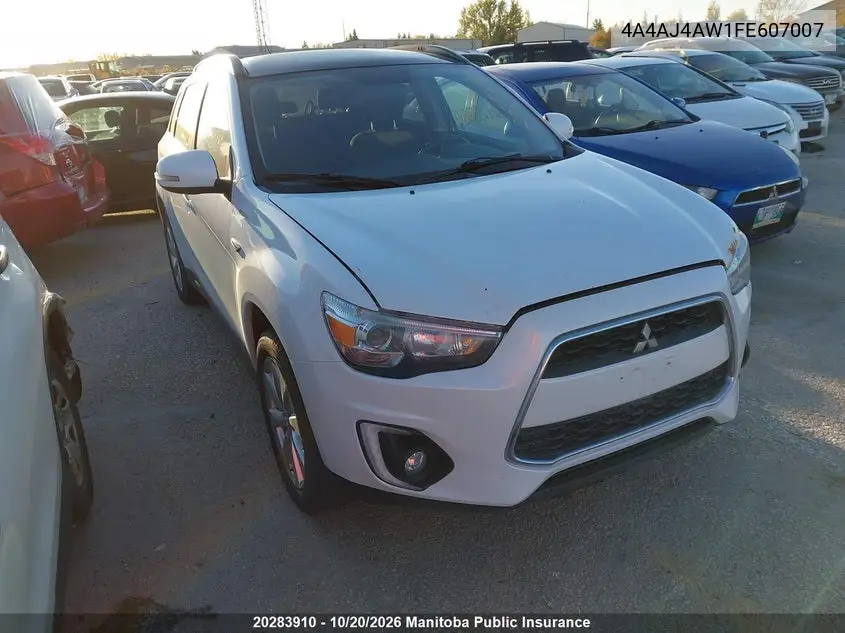 MITSUBISHI RVR 2015, VIN 4A4AJ4AW1FE607007