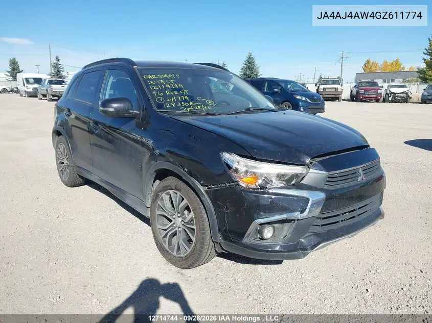 MITSUBISHI RVR 2016, VIN JA4AJ4AW4GZ611774