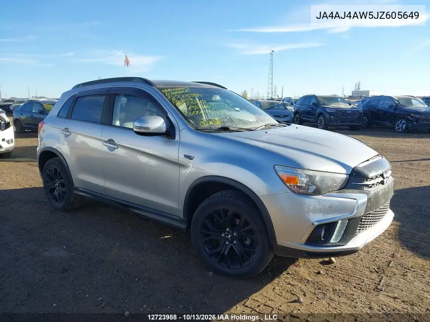 MITSUBISHI RVR 2018, VIN JA4AJ4AW5JZ605649