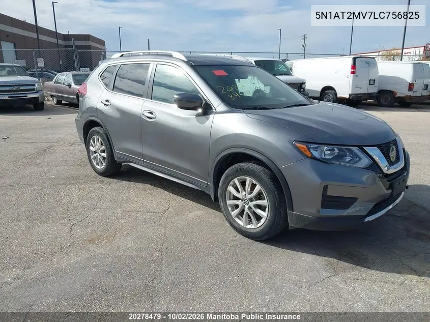 NISSAN ROGUE 2020, VIN 5N1AT2MV7LC756825