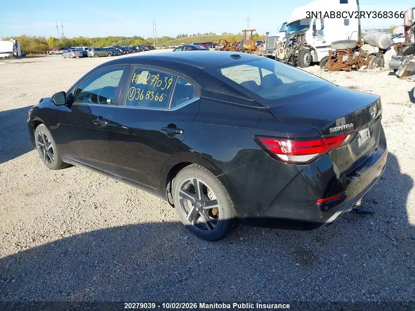 2024 NISSAN SENTRA VIN 3N1AB8CV2RY368366 — фото 3