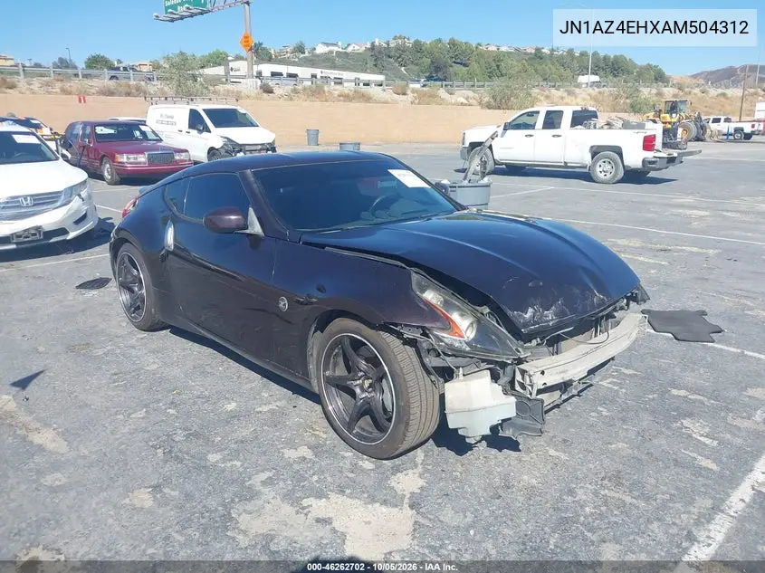 NISSAN 370Z 2010, VIN JN1AZ4EHXAM504312