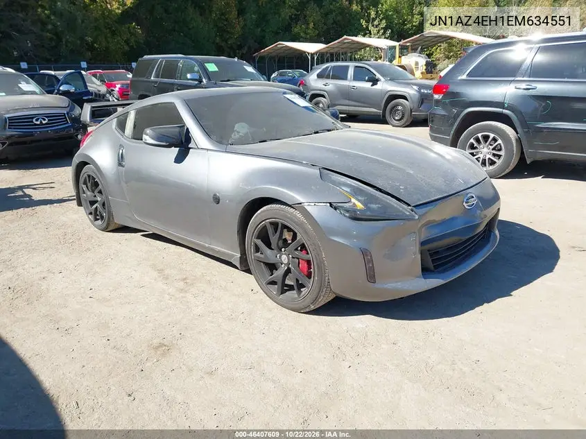 NISSAN 370Z 2014, VIN JN1AZ4EH1EM634551