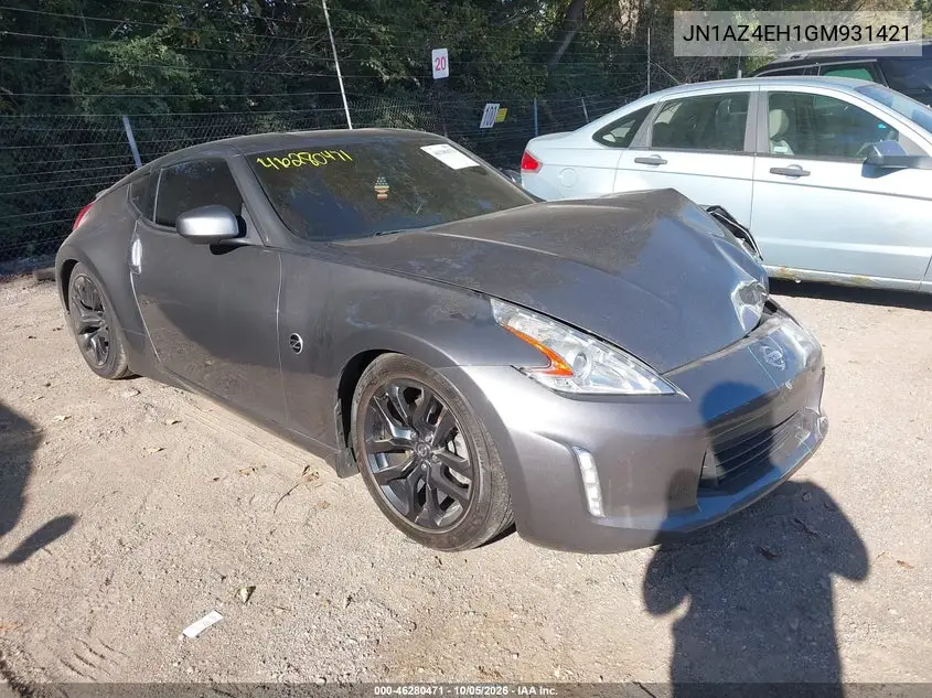 NISSAN 370Z 2016, VIN JN1AZ4EH1GM931421