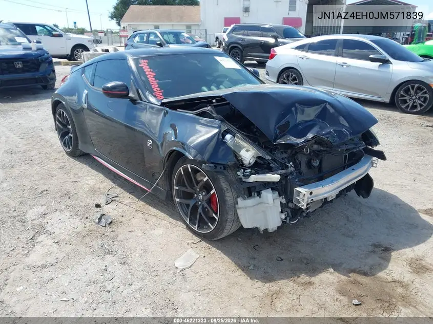 NISSAN 370Z 2018, VIN JN1AZ4EH0JM571839