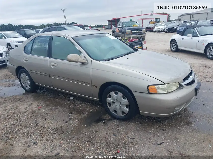 NISSAN ALTIMA 2001, VIN 1N4DL01D21C185569