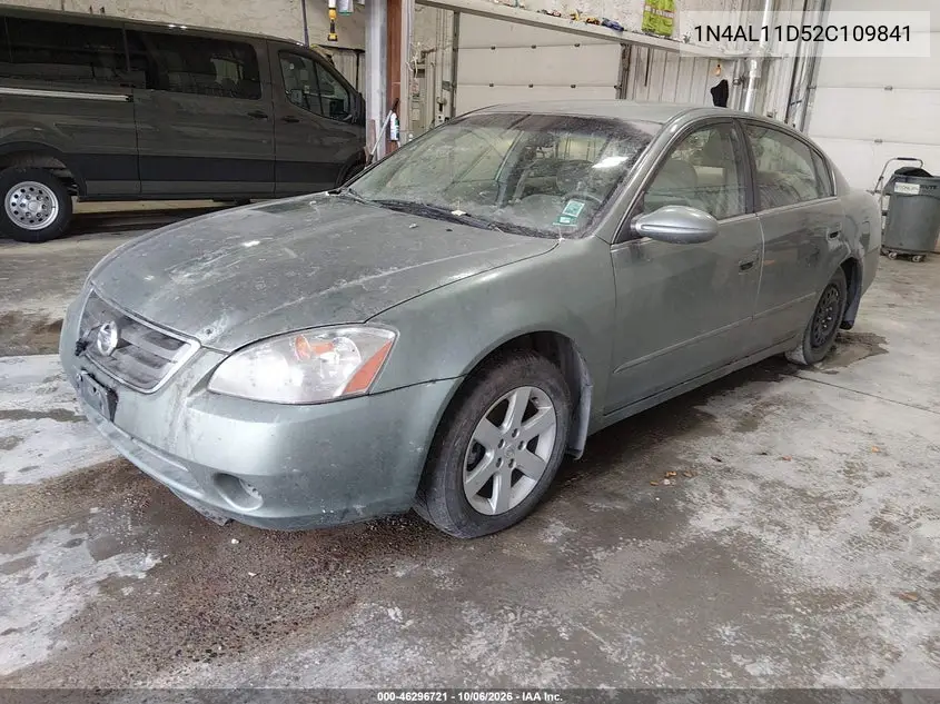 2002 NISSAN ALTIMA VIN 1N4AL11D52C109841 — фото 2