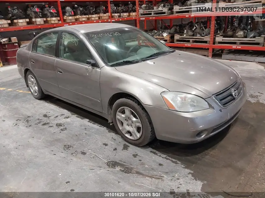 NISSAN ALTIMA 2003, VIN 1N4AL11D03C297007