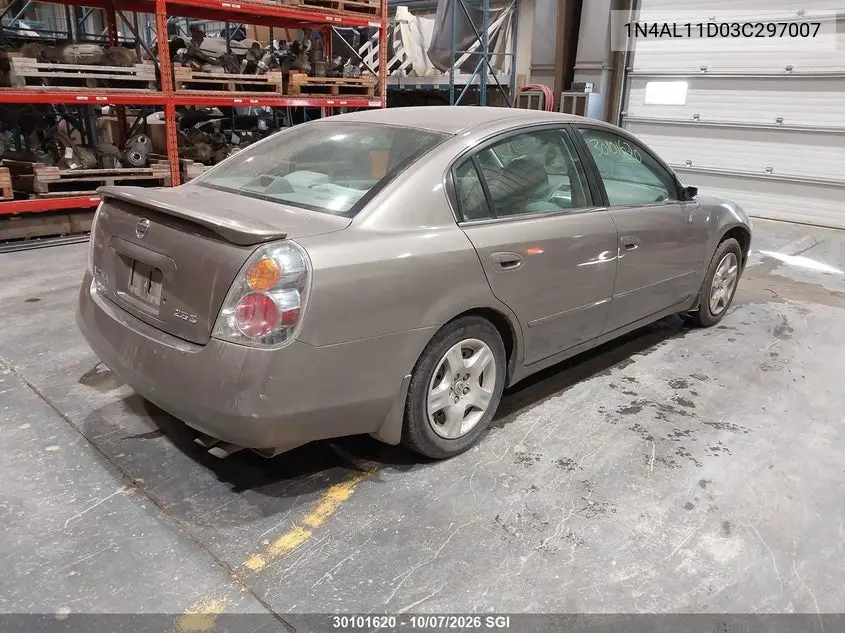 2003 NISSAN ALTIMA VIN 1N4AL11D03C297007 — фото 4