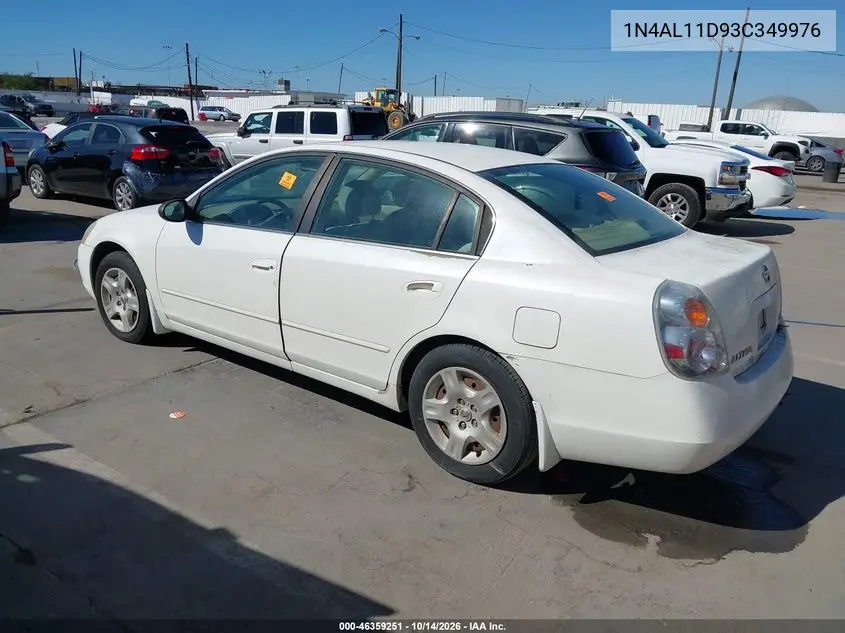 2003 NISSAN ALTIMA VIN 1N4AL11D93C349976 — фото 3