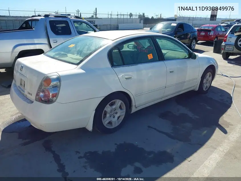 2003 NISSAN ALTIMA VIN 1N4AL11D93C349976 — фото 4