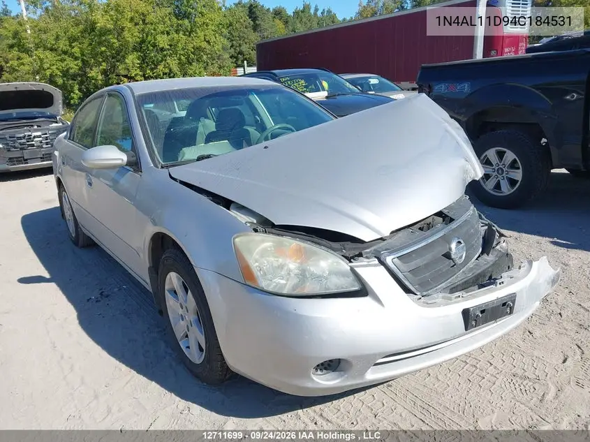 NISSAN ALTIMA 2004, VIN 1N4AL11D94C184531