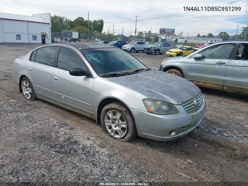 NISSAN ALTIMA 2005, VIN 1N4AL11D85C951299