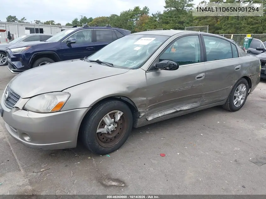 2005 NISSAN ALTIMA VIN 1N4AL11D65N901294 — фото 2