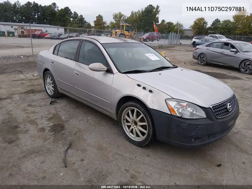 NISSAN ALTIMA 2005, VIN 1N4AL11D75C297881