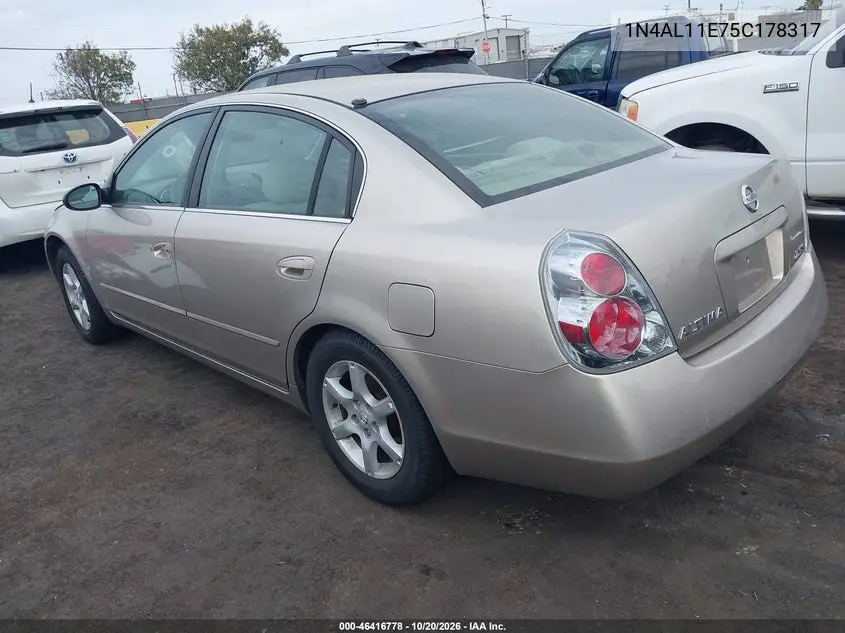2005 NISSAN ALTIMA VIN 1N4AL11E75C178317 — фото 3