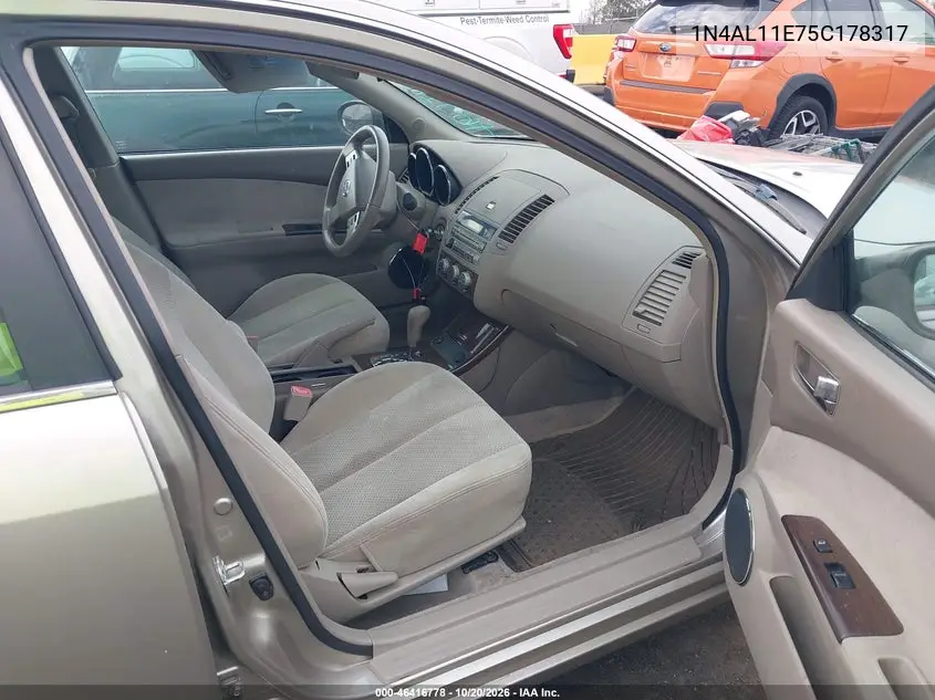 2005 NISSAN ALTIMA VIN 1N4AL11E75C178317 — фото 5