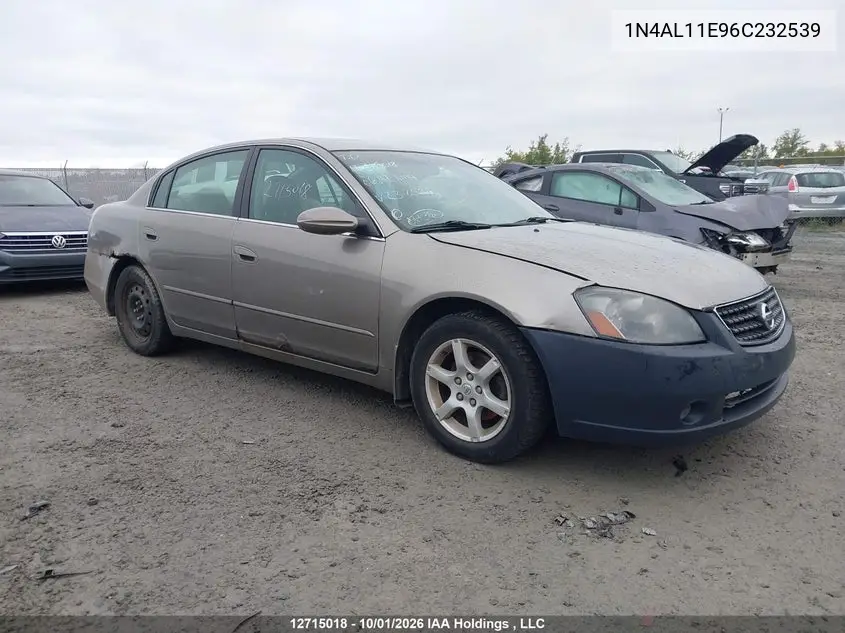 NISSAN ALTIMA 2006, VIN 1N4AL11E96C232539