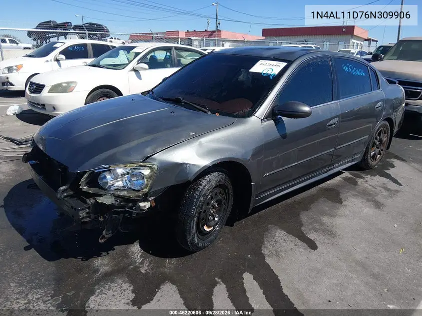 2006 NISSAN ALTIMA VIN 1N4AL11D76N309906 — фото 2