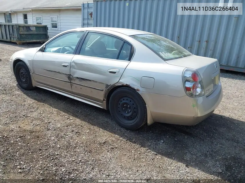2006 NISSAN ALTIMA VIN 1N4AL11D36C266404 — фото 3